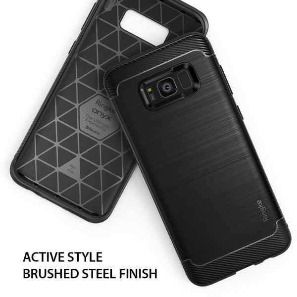 Ringke Onyx Galaxy S8 Plus ile Uyumlu Kılıf Black