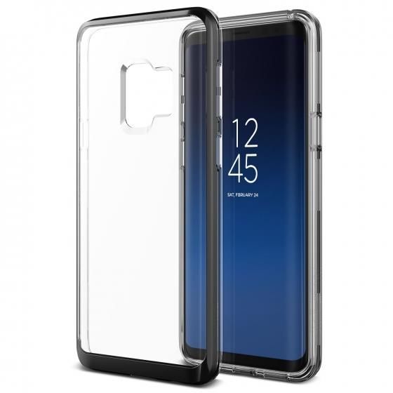 VRS Design Galaxy S9 ile Uyumlu Crystal Bumper Kılıf Metallic Black