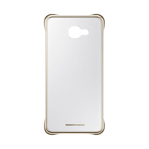 Galaxy A7 (2016) A710F ile Uyumlu Clear Back Cover Kılıf Altın EF-QA710CFEGWW + Cam
