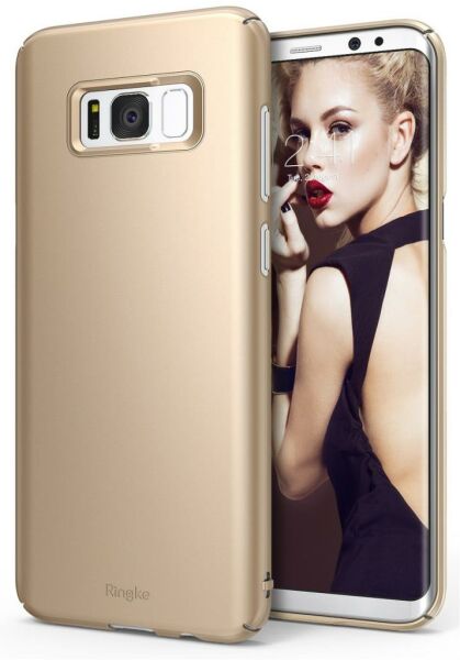 Ringke Slim Galaxy S8 ile Uyumlu Kılıf Royal Gold
