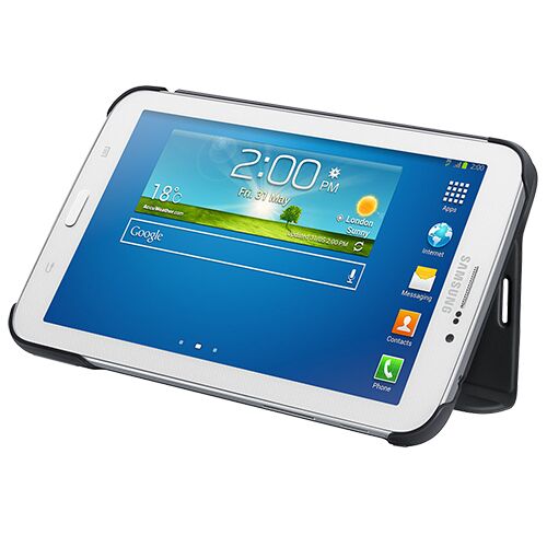 Galaxy Tab 3 7.0'' T210 ile Uyumlu Bookcover Kılıf Siyah EF-BT210BSEGWW