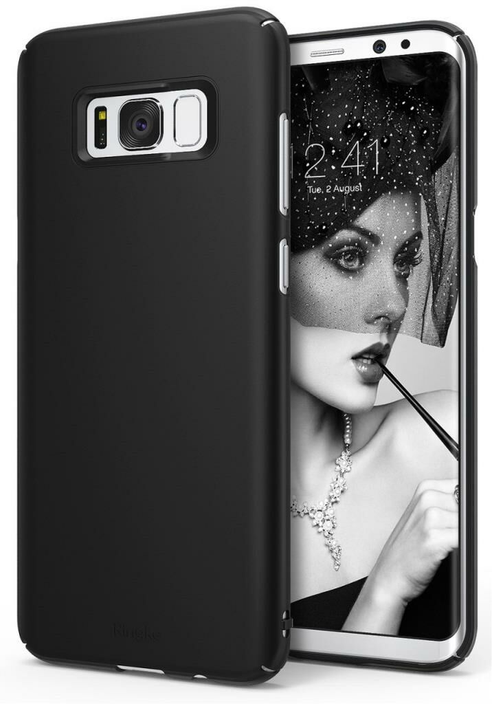 Ringke Slim Galaxy S8 ile Uyumlu Kılıf Sf Black