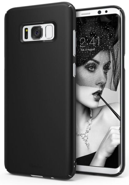 Ringke Slim Galaxy S8 ile Uyumlu Kılıf Sf Black