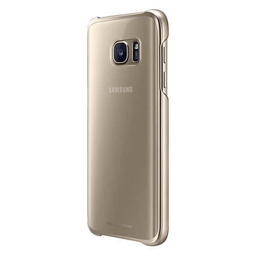 Galaxy S7 ile Uyumlu Clear Back Cover Kılıf Altın EF-QG930CFEGWW