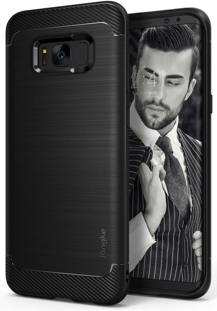 Ringke Onyx Galaxy S8 ile Uyumlu Kılıf Black Ultra Extra Darbe Dağıtıcı Tam Koruma