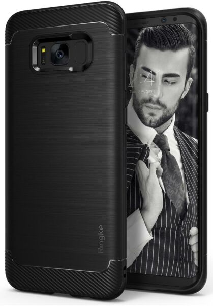 Ringke Onyx Galaxy S8 ile Uyumlu Kılıf Black Ultra Extra Darbe Dağıtıcı Tam Koruma