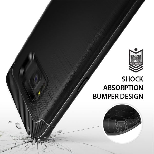 Ringke Onyx Galaxy S8 ile Uyumlu Kılıf Black Ultra Extra Darbe Dağıtıcı Tam Koruma