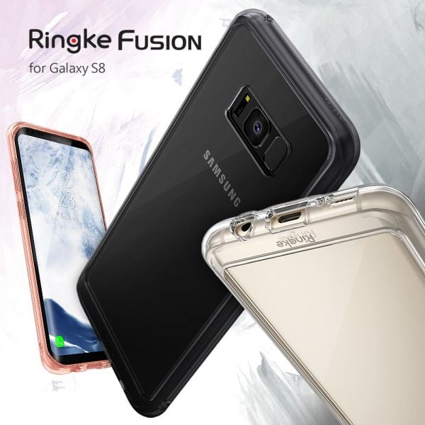 Ringke Fusion Galaxy S8 ile Uyumlu Kılıf Smoke Black
