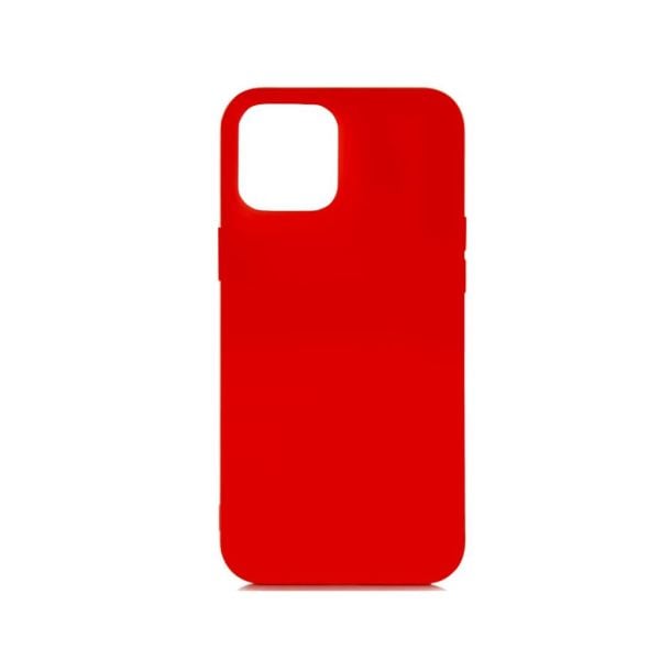 iPhone 12 Mini (5.4'') ile Uyumlu Cappy Silikon Kılıf Kırmızı