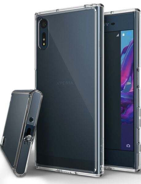 Ringke Fusion Xpreia XZ ile Uyumlu Kılıf Crystal Clear TPU Bumper Extra Darbe Emici