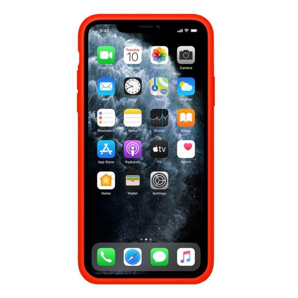 Buff iPhone 11 Pro Max ile Uyumlu Rubber Fit Kılıf Neon Orange