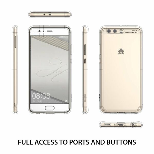 Ringke Fusion P10 Plus ile Uyumlu Kılıf Crystal Clear