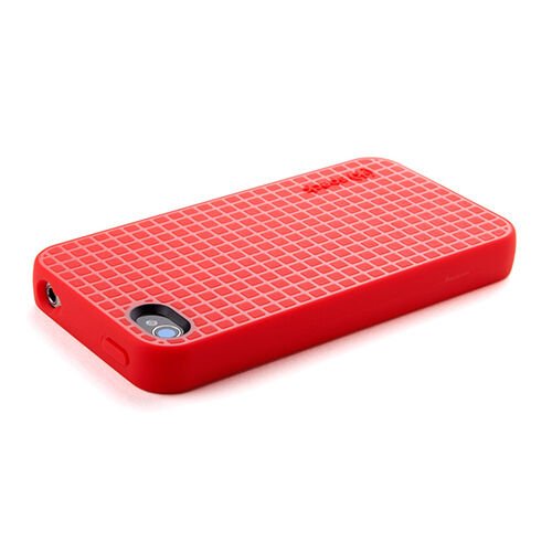 Speck iPhone 4S/4 ile Uyumlu PixelSkin HD Silikon Kılıf Kırmızı
