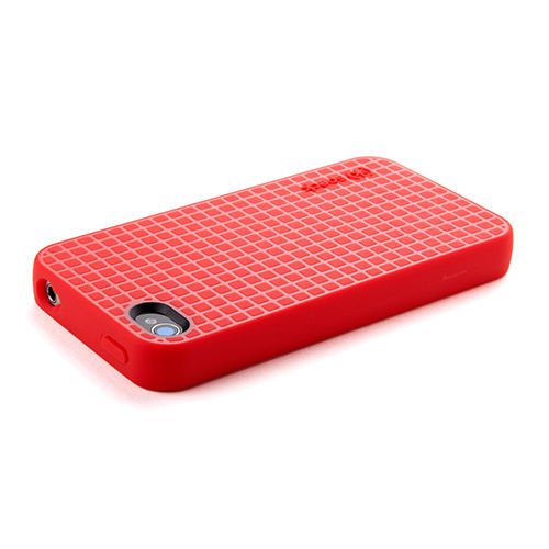 Speck iPhone 4S/4 ile Uyumlu PixelSkin HD Silikon Kılıf Kırmızı