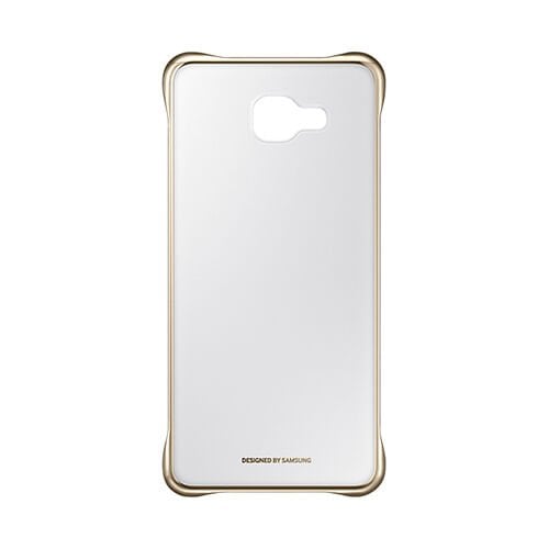 Galaxy A7 (2016) A710F ile Uyumlu Clear Back Cover Kılıf Altın EF-QA710CFEGWW