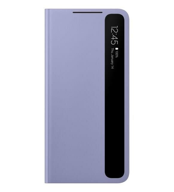 Galaxy S21 Plus ile Uyumlu Smart Clear View Kılıf-Mor EF-ZG996CVEGTR