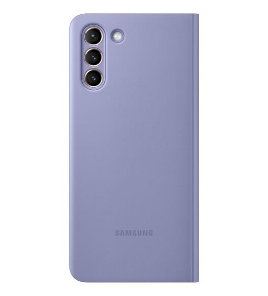 Galaxy S21 Plus ile Uyumlu Smart Clear View Kılıf-Mor EF-ZG996CVEGTR