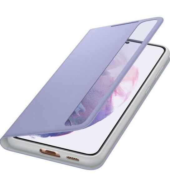 Galaxy S21 Plus ile Uyumlu Smart Clear View Kılıf-Mor EF-ZG996CVEGTR