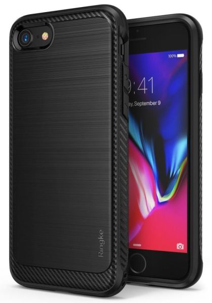 Ringke Onyx iPhone 7/8 ile Uyumlu KIlıf Black Ultra Extra Darbe Dağıtıcı Tam Koruma