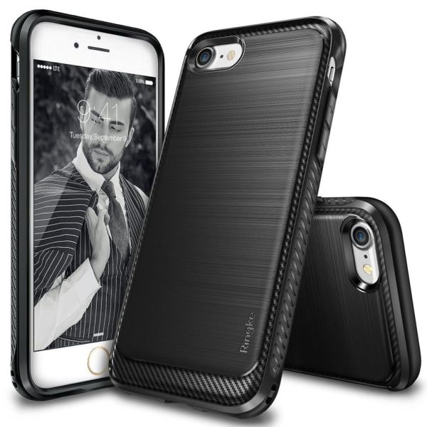 Ringke Onyx iPhone 7/8 ile Uyumlu KIlıf Black Ultra Extra Darbe Dağıtıcı Tam Koruma