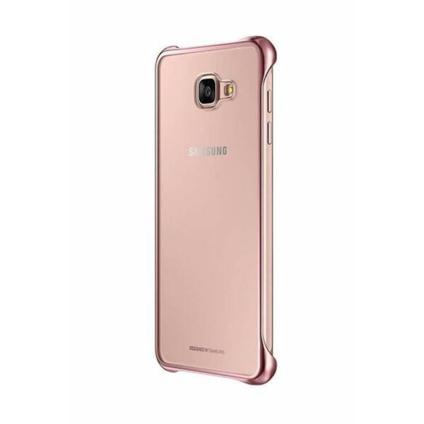 Galaxy A7 (2016) A710F ile Uyumlu Clear Back Cover Kılıf Pembe EF-QA710CZEGWW