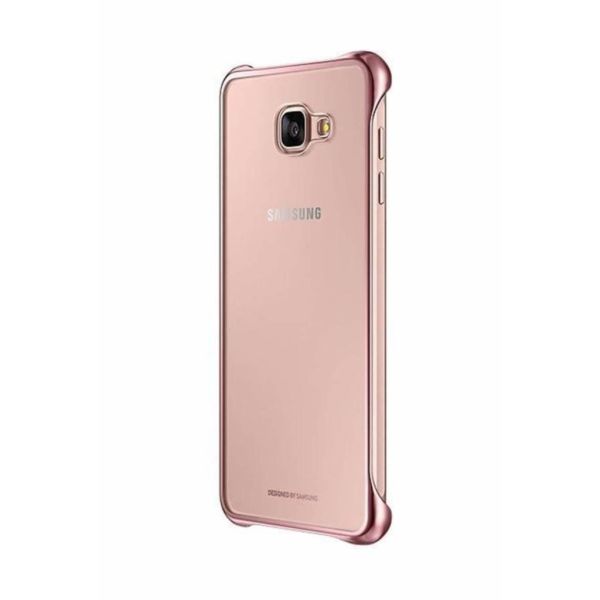 Galaxy A7 (2016) A710F ile Uyumlu Clear Back Cover Kılıf Pembe EF-QA710CZEGWW
