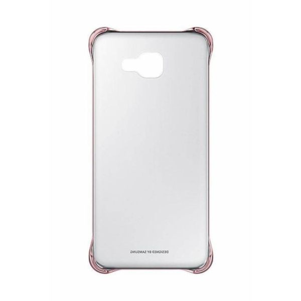 Galaxy A7 (2016) A710F ile Uyumlu Clear Back Cover Kılıf Pembe EF-QA710CZEGWW