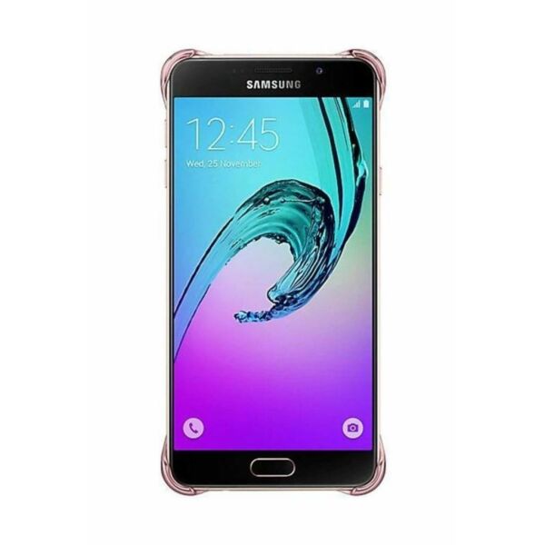 Galaxy A7 (2016) A710F ile Uyumlu Clear Back Cover Kılıf Pembe EF-QA710CZEGWW