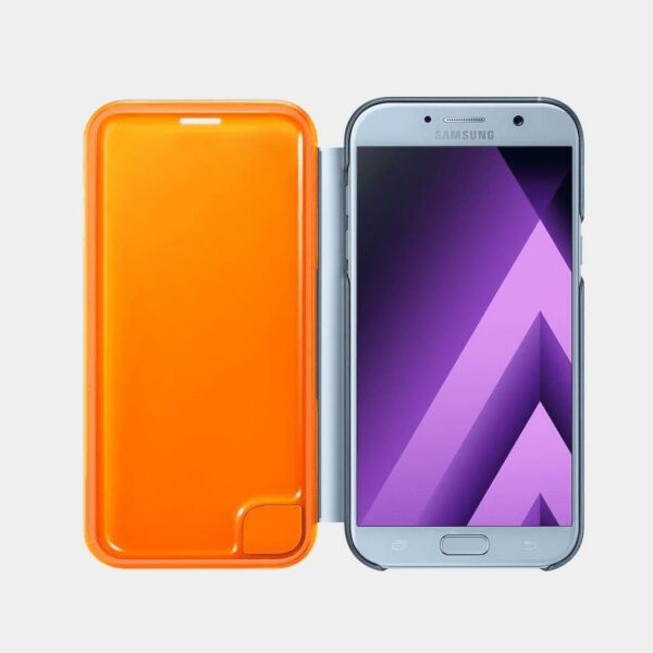 Galaxy A7(2017) ile Uyumlu Neon Flip Cover Mavi EF-FA720PLEGWW (Out)