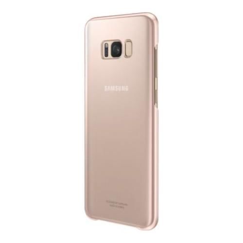 Galaxy S8+ ile Uyumlu Şeffaf Koruyucu Kılıf Pembe EF-QG955CPEGWW