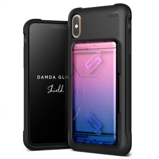 VRS Design iPhone Xs Max ile Uyumlu Case Damda Shield Kılıf Pink Blue