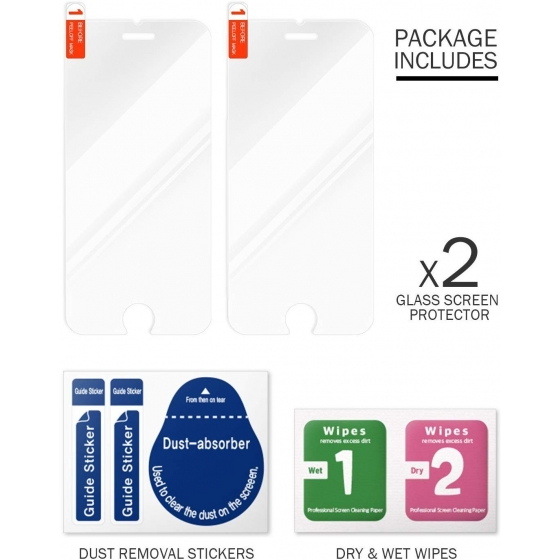 VRS iPhone 8/7 ile Uyumlu Glassic 2 Adet Ekran Koruyucu