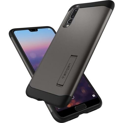 Spigen P20 Pro ile Uyumlu Kılıf Slim Armor Gunmetal