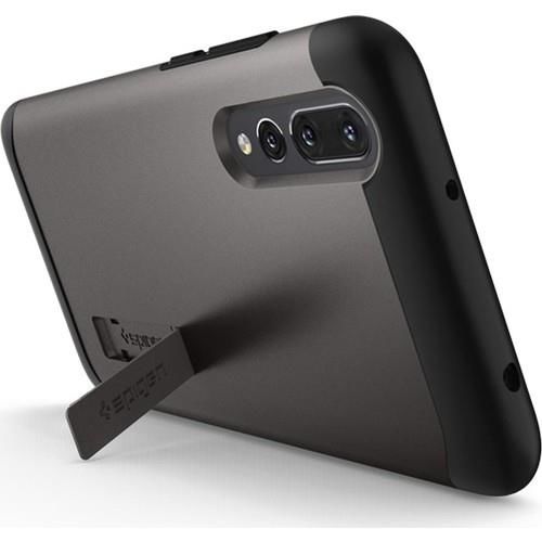 Spigen P20 Pro ile Uyumlu Kılıf Slim Armor Gunmetal