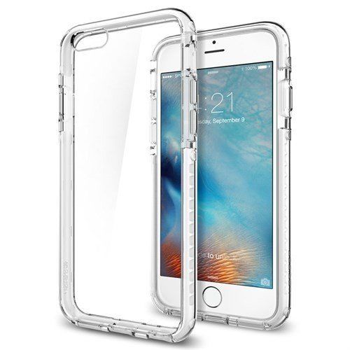 Spigen iPhone 6s/6 ile Uyumlu Kılıf Ultra Hybrid TECH Crystal White