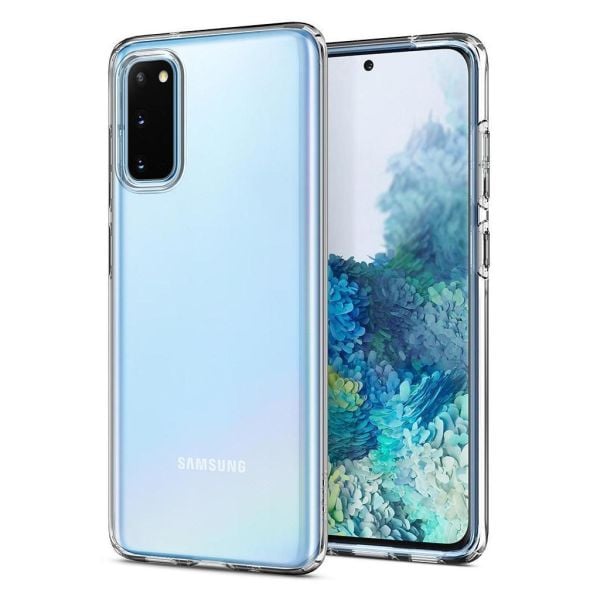 Spigen Galaxy S20 ile Uyumlu Kılıf Liquid Crystal-Crystal Clear
