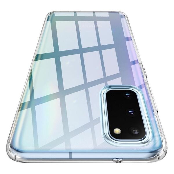 Spigen Galaxy S20 ile Uyumlu Kılıf Liquid Crystal-Crystal Clear