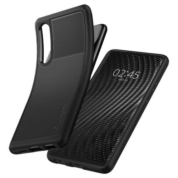Spigen P30 ile Uyumlu Kılıf Rugged Armor Matte Black