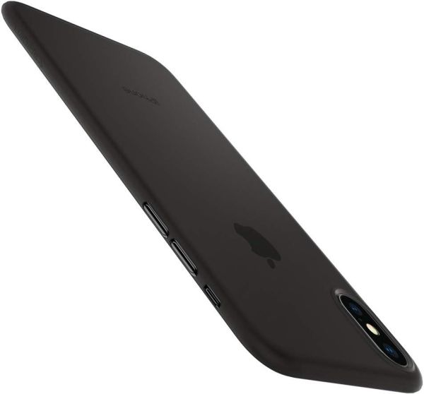 Spigen iPhone XR ile Uyumlu Kılıf Air Skin 0.3 mm Ultra ince Black