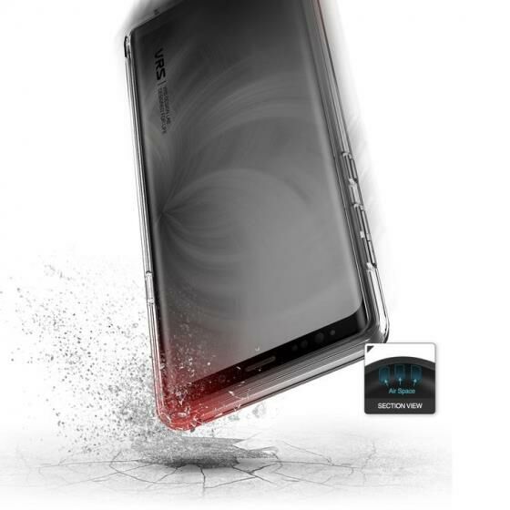 VRS Design Galaxy Note 9 ile Uyumlu Crystal Fit Label Kılıf Clear