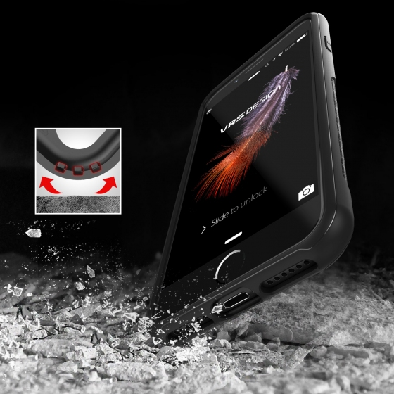 VRS iPhone 7 ile Uyumlu New Carbon Fit Kılıf Black