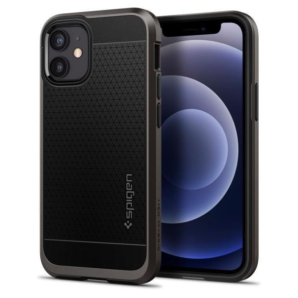 Spigen iPhone 12 Mini ile Uyumlu Kılıf Neo Hybrid Gunmetal