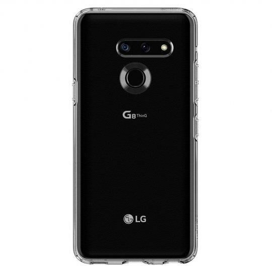 Spigen G8 ThinQ ile Uyumlu Kılıf Liquid Crystal Crystal Clear