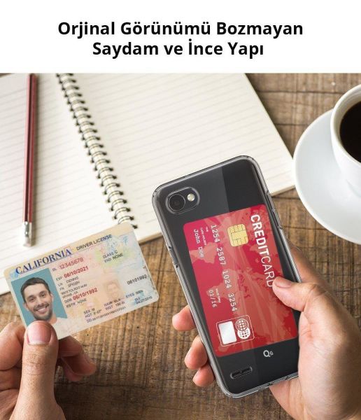 Spigen Q6 ile Uyumlu Kılıf Liquid Crystal 4 Tarafı Koruma