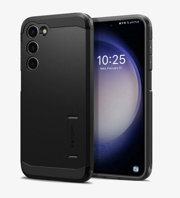 Spigen Galaxy S23 ile Uyumlu Kılıf Tough Armor Black