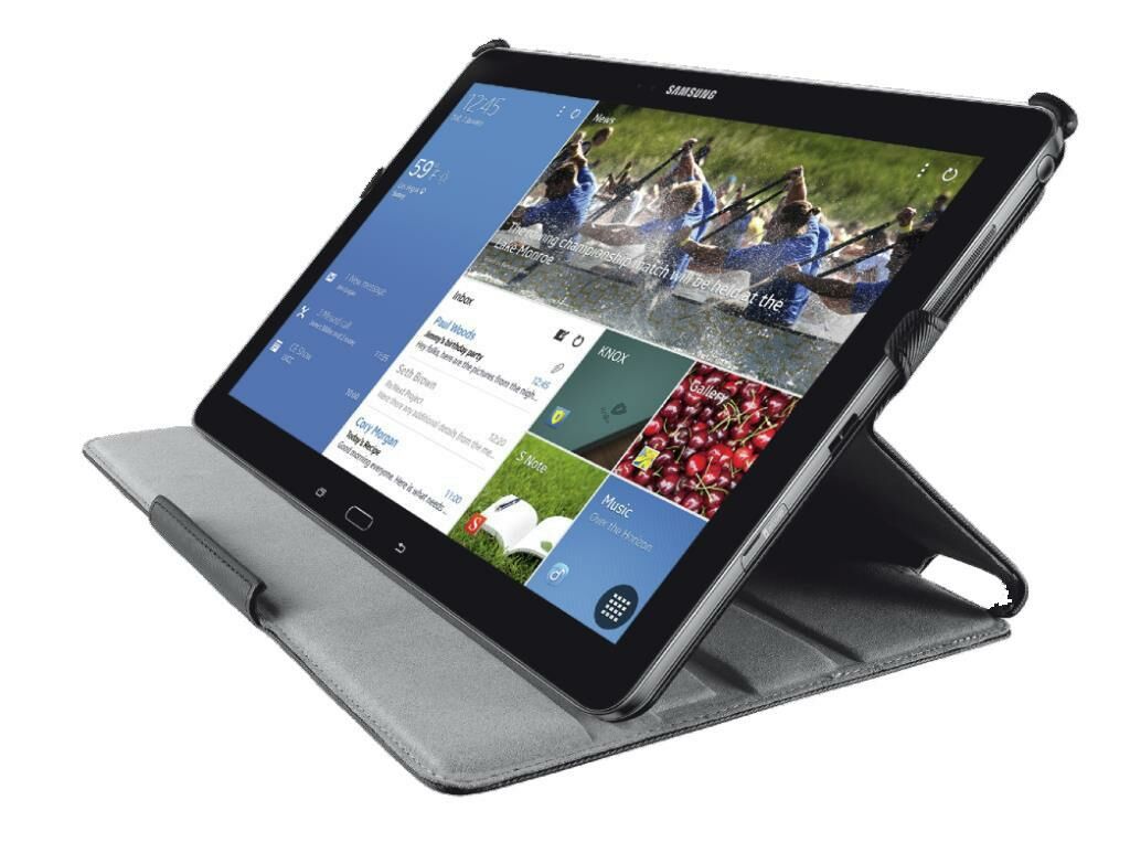 Trust Stile Folio Case for Galaxy TabPro & NotePro 12.2 ile Uyumlu Siyah