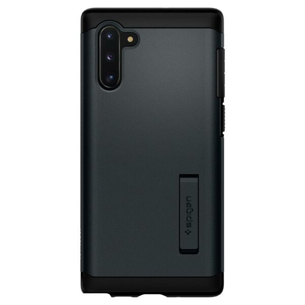 Spigen Galaxy Note 10 ile Uyumlu Kılıf Slim Armor Metal Slate