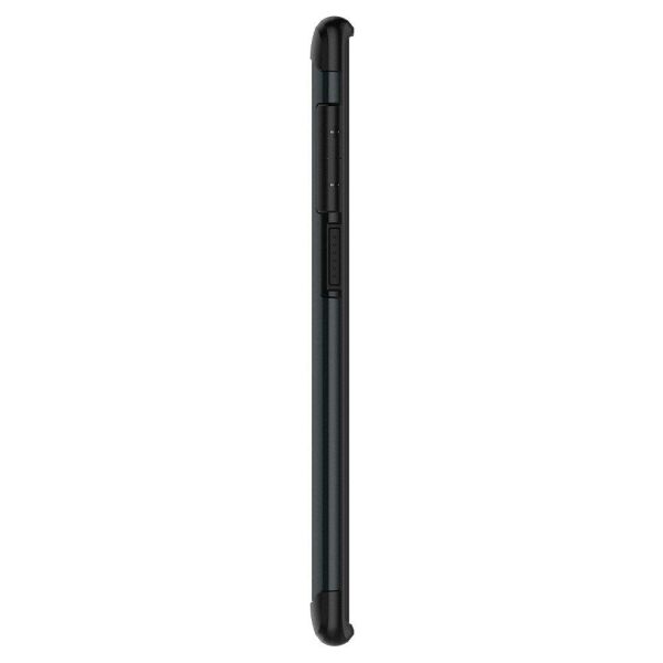 Spigen Galaxy Note 10 ile Uyumlu Kılıf Slim Armor Metal Slate