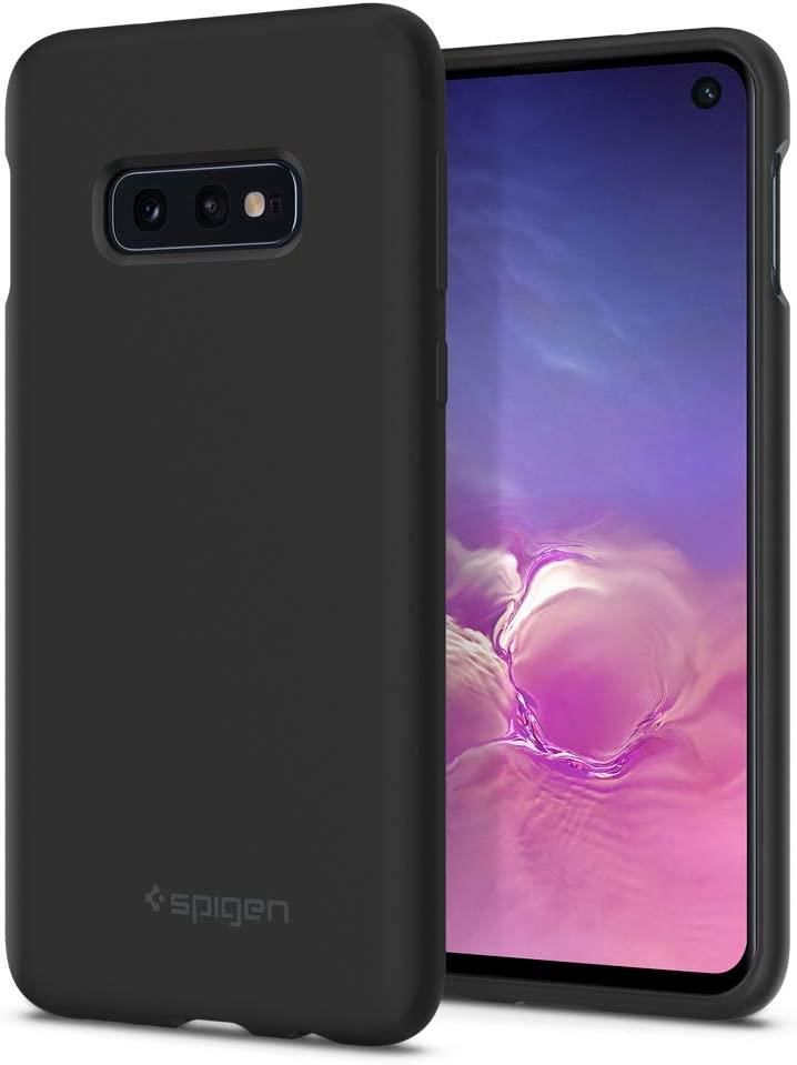 Spigen Galaxy S10e ile Uyumlu Kılıf Silicone Fit Black