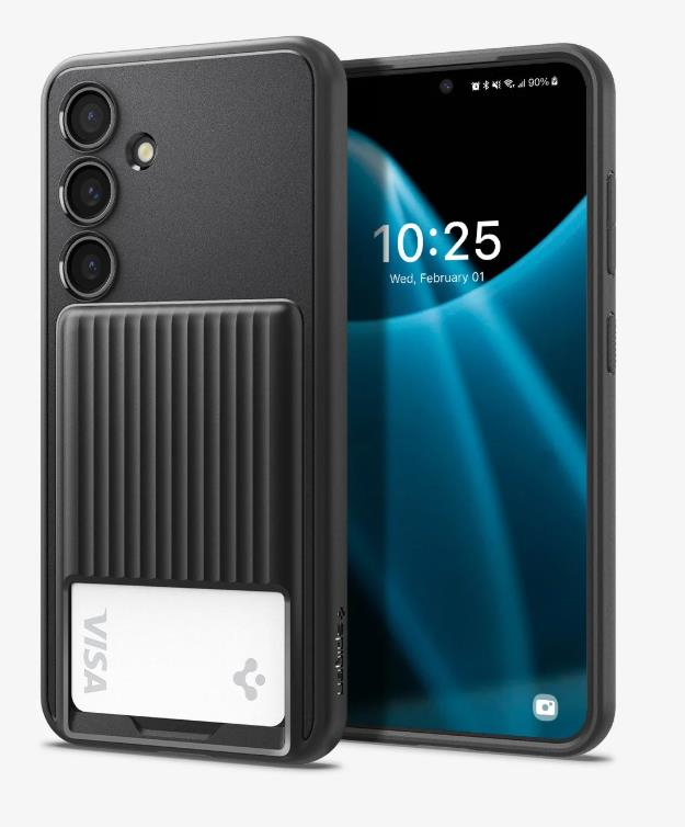 Spigen Galaxy S24 Kılıf Liquid Slot Matte Black
